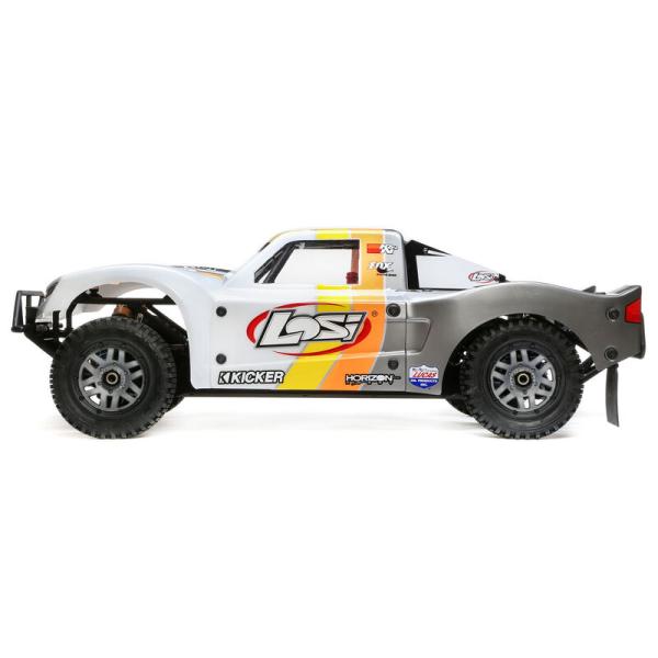 Losi 5IVE-T 2.0 V2: 1/5 4wd SCT Gas BND RC-Car Grau/Orange/Weiss - LOS05014V2T2