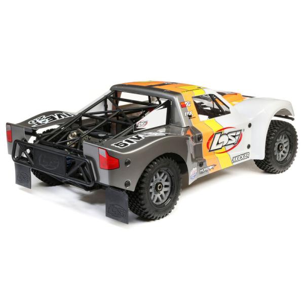 Losi 5IVE-T 2.0 V2: 1/5 4wd SCT Gas BND RC-Car Grau/Orange/Weiss - LOS05014V2T2