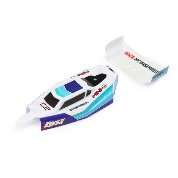 Losi Body & Wing Blue: Mini-B BL - LOS210025