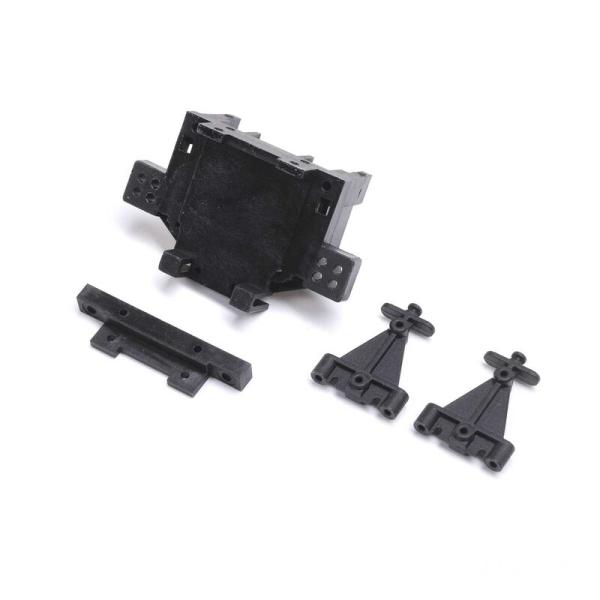 Losi Rear Bulkhead, Toe Block, Link Mount: Mini JRX2 - LOS211028