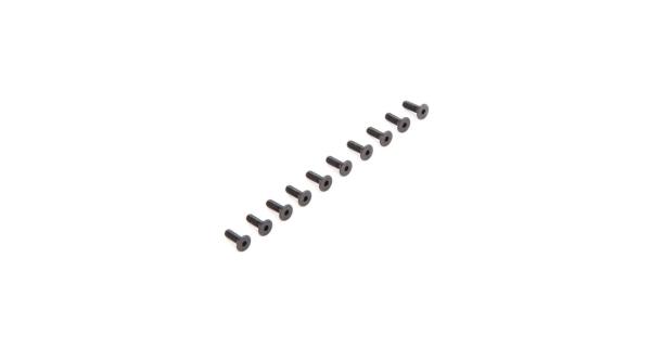 Losi Flat Head Screws M2.5 x 8mm (10) - LOS235009
