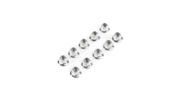 Losi Lock Nut, Flanged M5 x 0.8 Serrated (10) - LOS235015