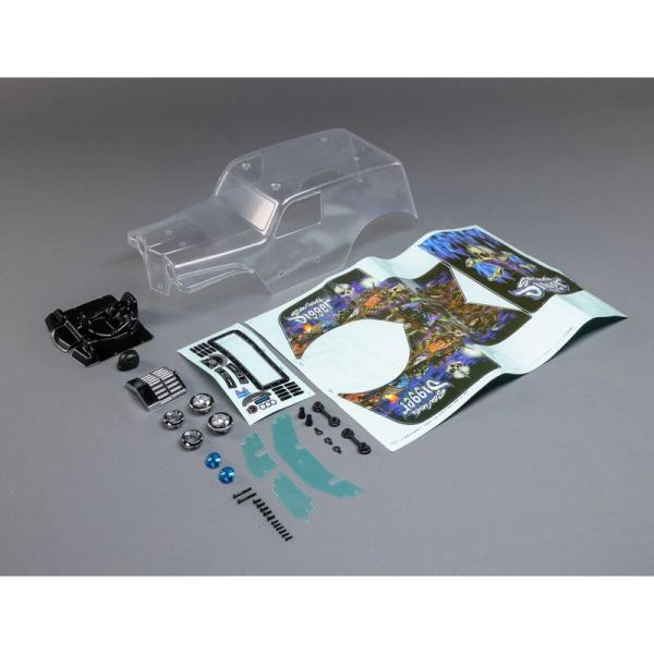 Losi Body Set, Clear, Son Uva Digger: LMT - LOS240018
