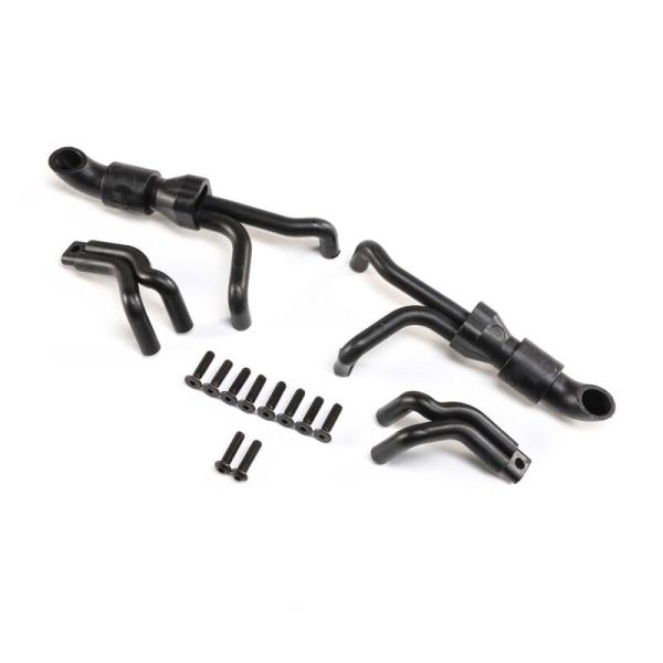 Losi 4n1 Collective Headers, Silver: LMT - LOS241035