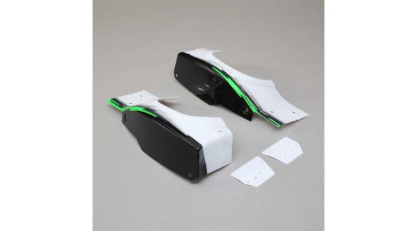 Losi L/R Rear Fender Set, Black: Super Baja Rey - LOS250027