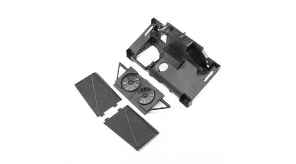 Losi Rear Bulkhead, Fan Panel, MudGuards:Super Baja Rey - LOS251056