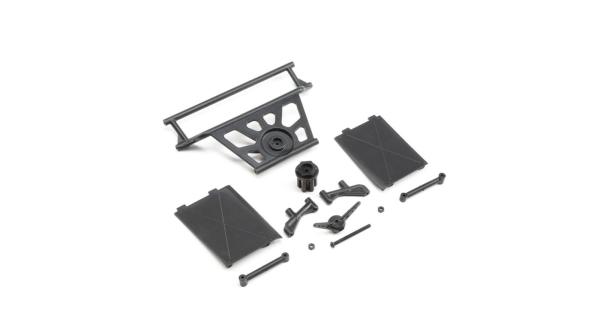 Losi Cage Rear, Tower Supports,Mud Guards: SuperRockRey - LOS251078