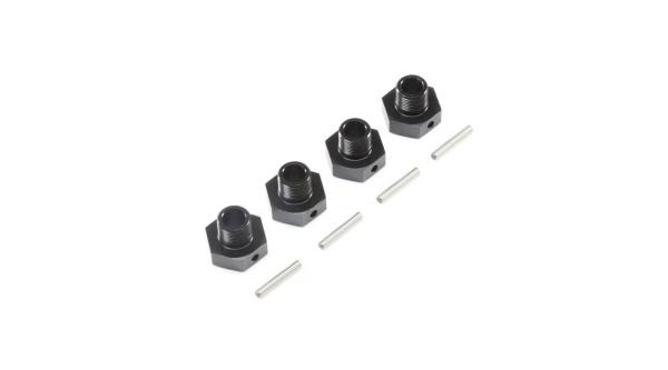 Losi 20mm Wheel Hexes and Pins, BLK (4): Super Baja Rey - LOS252077