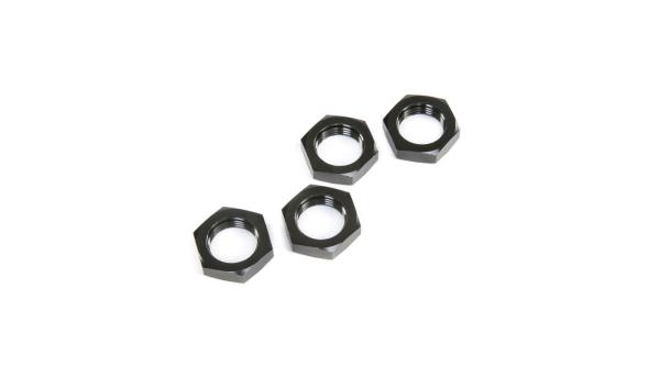 Losi Wheel Nuts, Black (4): 5ive-T 2.0 - LOS252098