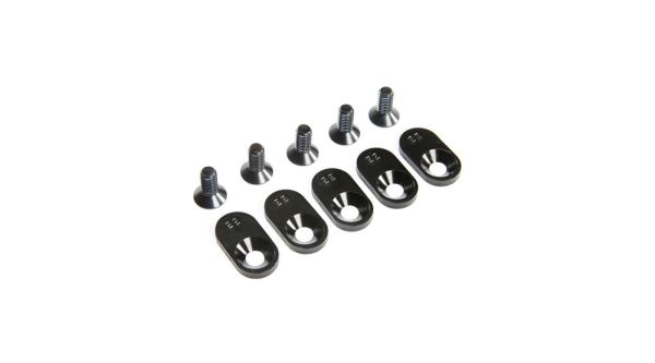 Losi EngineMntInsert&Screws, BLK, 22T(5): 5ive-T 2.0 - LOS252107