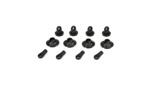 Losi DBXL 1:5 4WD Federteller, Clips und Kungelpfanne (2) - LOS253006