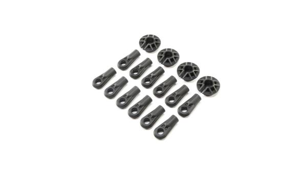 Losi Shock and Rod Ends,Spring Cups(12): Super Baja Rey - LOS254034