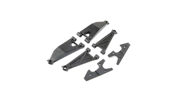 Losi Front Suspension ArmSet Upr/Lwr(L&R): SuperBajaRey - LOS254037