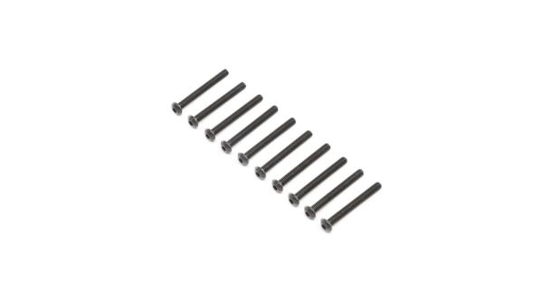 Losi Button Head Screws, Stl, BO, M4 x 35mm (10) - LOS255012