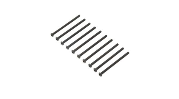 Losi Button Head Screws, Stl, BO, M4 x 65mm (10) - LOS255013
