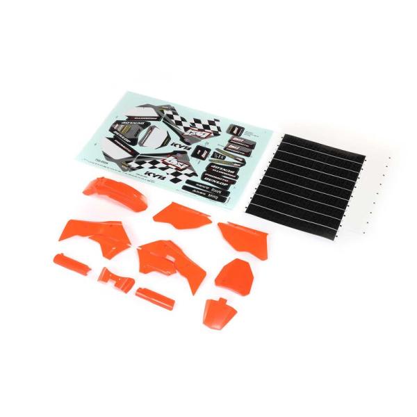 Losi Orange Plastics with Wraps: Promoto-MX - LOS260004