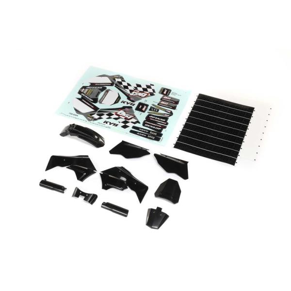 Losi Black Plastics with Wraps: Promoto-MX - LOS260006