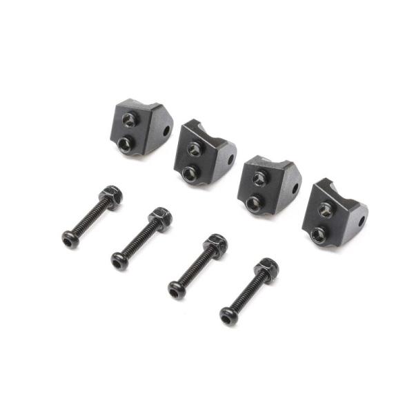 Losi Aluminum Lower 4-link Mount Set Black: Mini LMT (4) - LOS314006