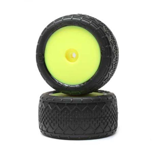 Losi BK Bar, RR Mounted, Yellow (2): Mini-B - LOS41016