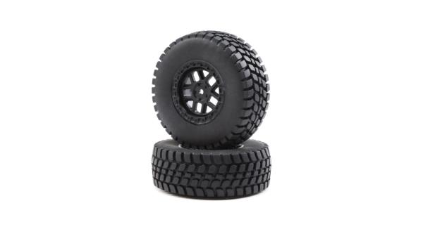 Losi Alpine Wheel and Tire Mounted (2): BR - LOS43025