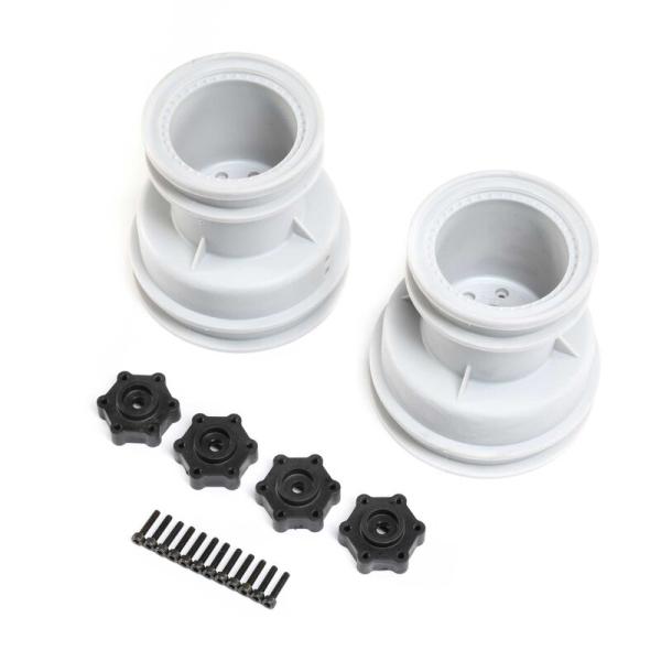 Losi MT Wheel, Silver (2): LMT - LOS43033