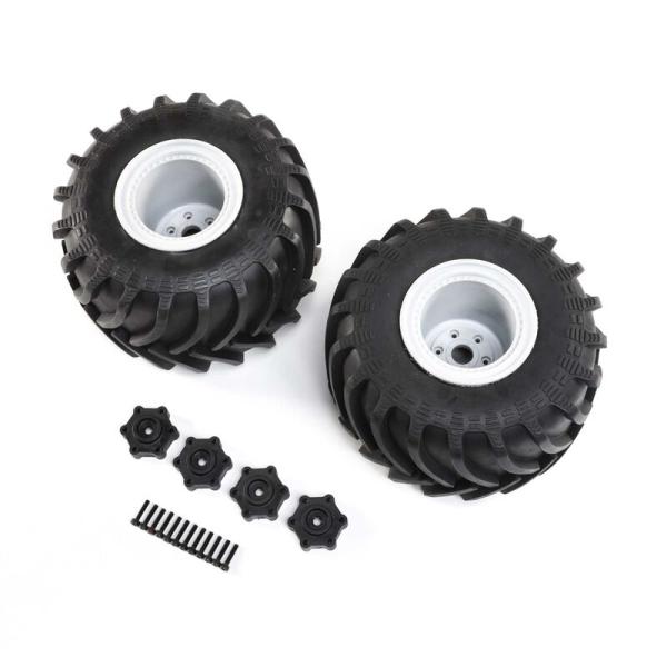 Losi Mounted Monster Truck Tires, L/R: LMT - LOS43034