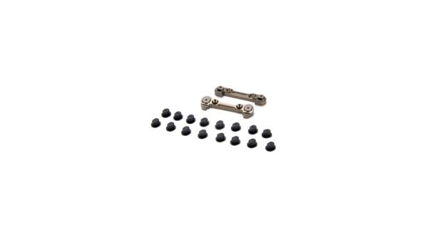 Losi 8B/8T: Querlenkerhalter vorne einstellbar mit Einsätze Aluminium - LOSA1754
