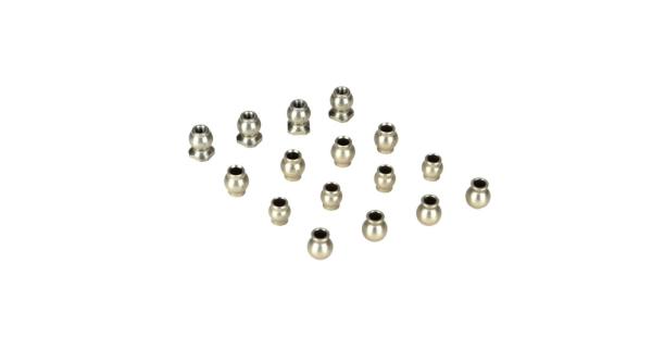 Losi Pivot Ball Set, Hard Anodized(16): TEN - LOSB2187