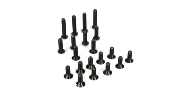 Losi 6mm Rund und Senkopfschrauben Asst (20): 5TT - LOSB6490
