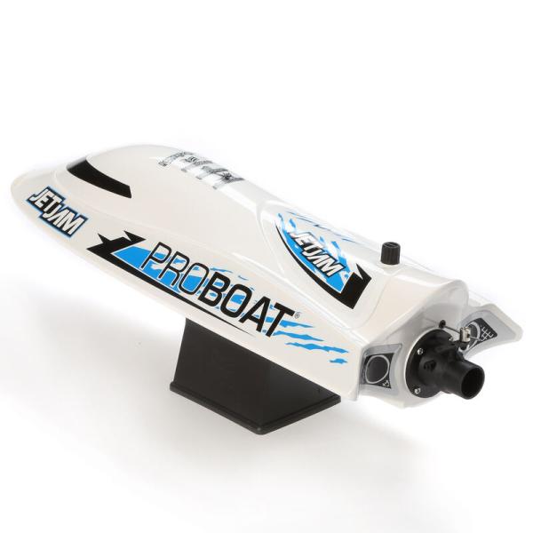 Proboat Jet Jam 12" Pool Racer, Brushed, White: RTR - PRB08031V2T2