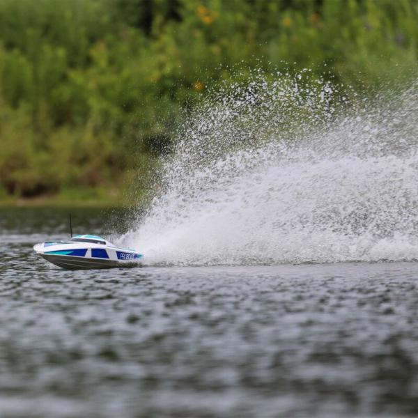 Proboat Sonicwake V2 36" Self-Righting, BL, White: RTR RC-Rennboot - PRB08032V2T2