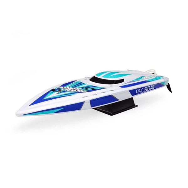 Proboat Sonicwake V2 36" Self-Righting, BL, White: RTR RC-Rennboot - PRB08032V2T2