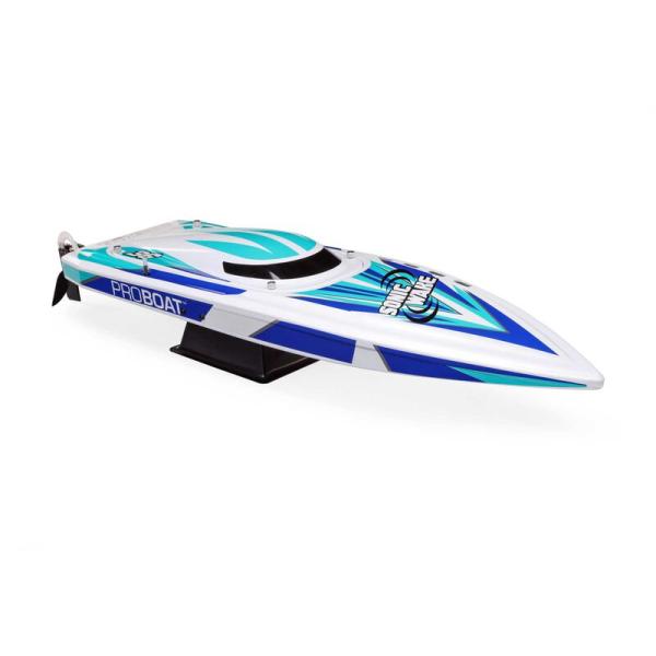 Proboat Sonicwake V2 36" Self-Righting, BL, White: RTR RC-Rennboot - PRB08032V2T2