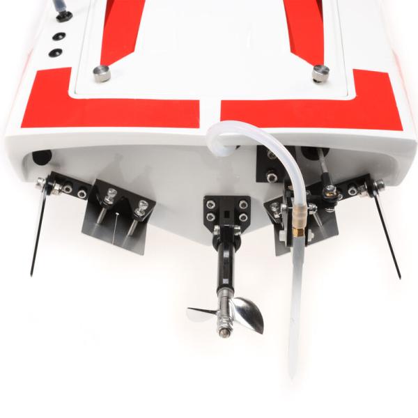 Proboat Impulse 32, V-Rumpf RC-Rennboot mit Brushless Motor, White/Red: RTR - PRB08037T2