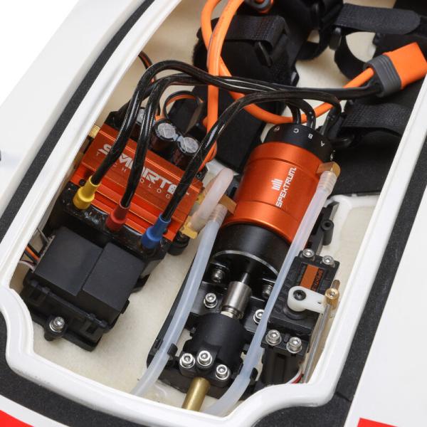 Proboat Impulse 32, V-Rumpf RC-Rennboot mit Brushless Motor, White/Red: RTR - PRB08037T2