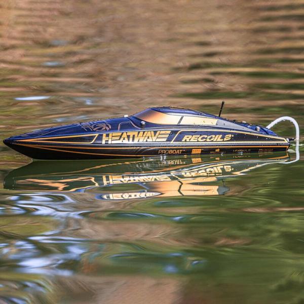 ProBoat Recoil 2 V2 26 Self-Righting Brushless Deep-V Elektro RC-Rennboot RTR Heat Wave Visual - PRB08041V2T1