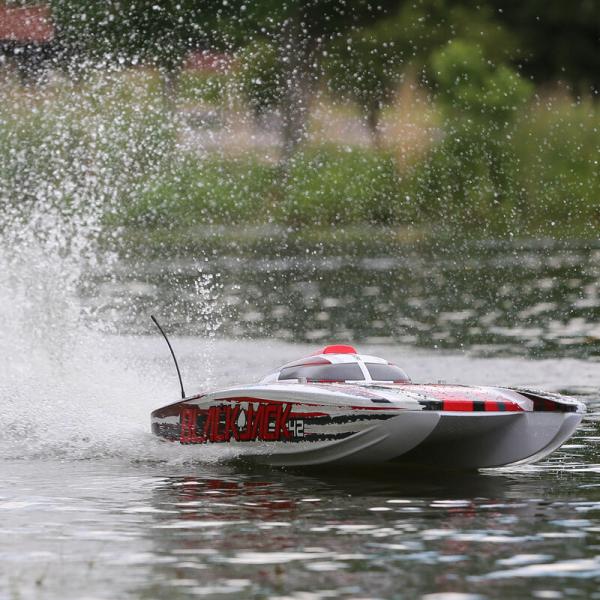 Proboat Blackjack 42-inch Brushless 8S Catamaran RC-Rennboot WHT/RED RTR - PRB08043T2