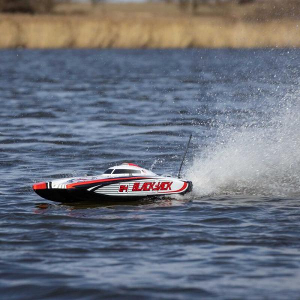 ProBoat Blackjack 24 V2 Catamaran Brushless RC-Rennboot: RTR Vegas Offshore - PRB08049T2