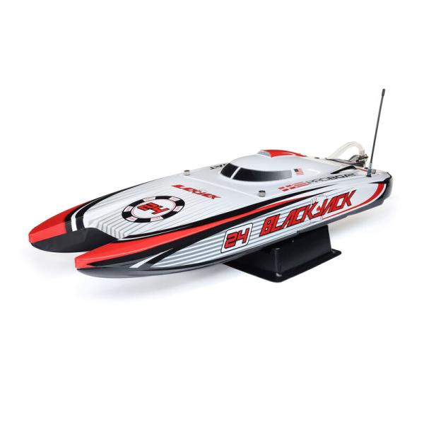 ProBoat Blackjack 24 V2 Catamaran Brushless RC-Rennboot: RTR Vegas Offshore - PRB08049T2