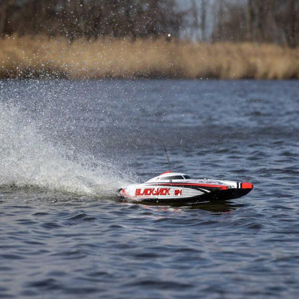 ProBoat Blackjack 24 V2 Catamaran Brushless RC-Rennboot: RTR Vegas Offshore - PRB08049T2