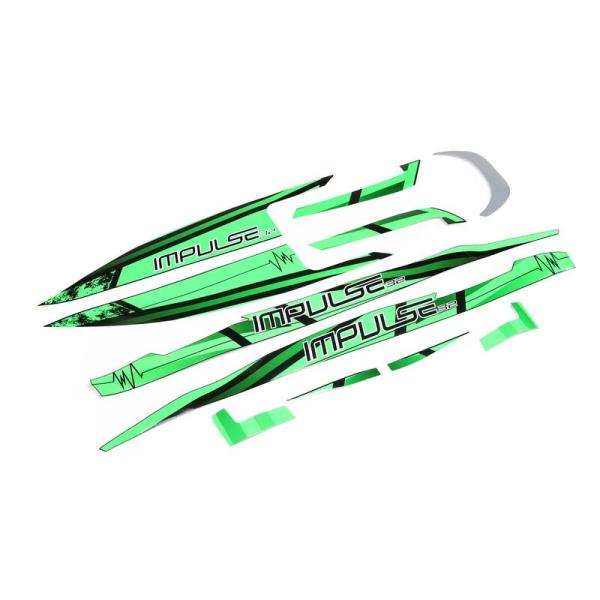 Proboat Decal Set BLK/GRN: Impulse 32 - PRB289006
