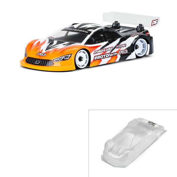 Protoform 1/28 P63 Clear Body: Mini-Z & 1/28 Chassis (98mm WB) - PRM159015