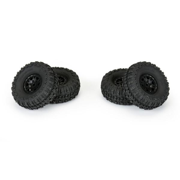 Proline 1/24 Trencher F/R 1.0" Trs MTD 7mm Blk Impulse (4) - PRO1020910