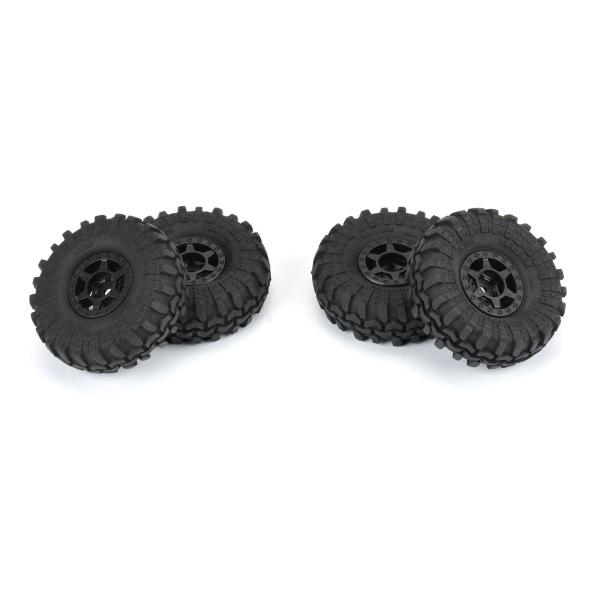 Proline 1/24 Super Swamper F/R 1.0" Tires MTD 7mm Blk (4) - PRO1021410