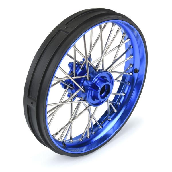 Proline 1/4 Pro-Spec Aluminum V2 Bead Front Wheel Blue/Blue (1): Promoto-MX - PRO283600T1