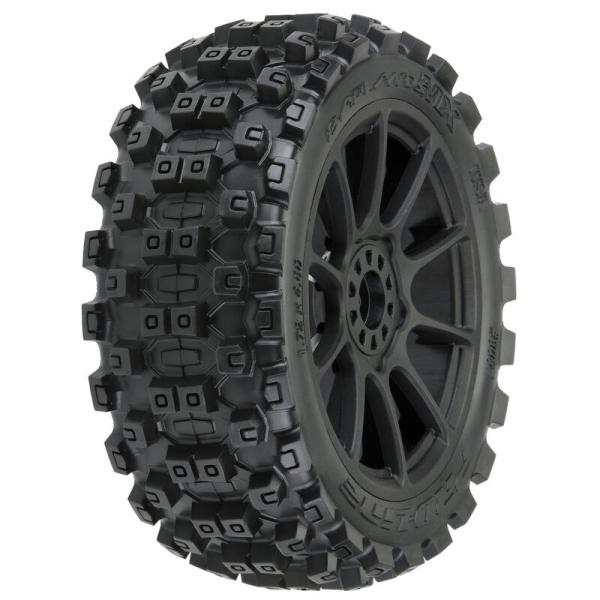Proline Badlands MX M2 1/8 MTD Mach 10 Black Wheels F/R - PRO906721