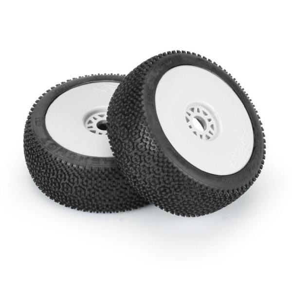 Proline 1/8 Hex Shot S3 Fr/Rr Bggy Tires Mntd 17mm Wht (2) - PRO9073233