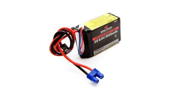 Spektrum 3000mAh 2S 6,6V Li-Fe Empfängerakku - SPMB3000LFRX