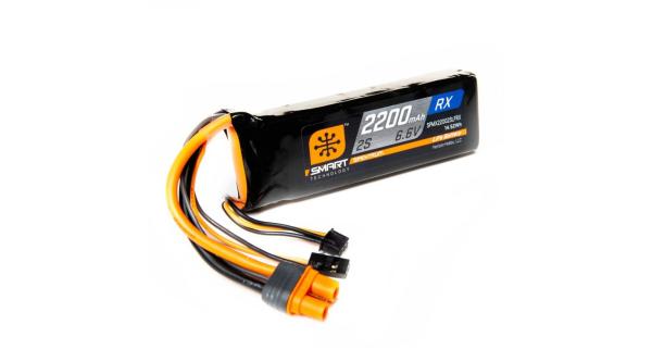 Spektrum 2200mAh 2S 6.6V Smart LiFe Receiver Battery - SPMX22002SLFRX