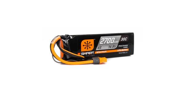 Spektrum 2700mAh 4S 14.8V Smart LiPo Battery 30C - SPMX27004S30